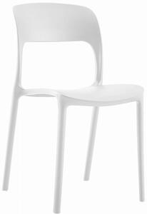 Białe krzesło ogrodowe w stylu minimalistycznym - Vagi
