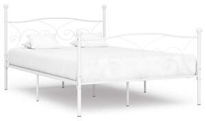 Białe metalowe łóżko w stylu retro 200x200 cm - Tulvos