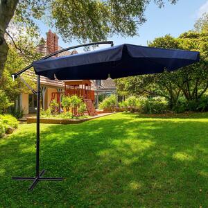 Granatowy parasol ogrodowy z korbką - Tulior