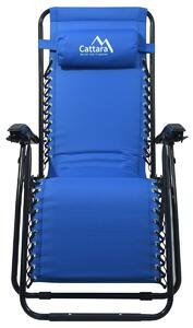 Cattara Fotel kempingowy regulowany Livo rno, niebieski