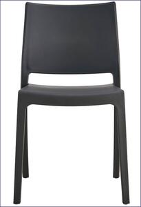 Czarne ogrodowe krzesło nowoczesne - Guni