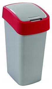Kosz na śmieci Curver Flip Bin 10L, czerwony