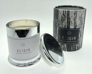 Maxxo Elisir Silver Świeca dekoracyjna, naturalny wosk