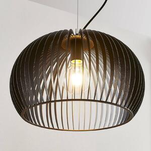 Lindby Lampa wisząca Jusra z czarnego metalu, 1-pkt