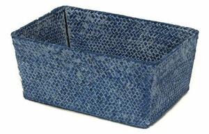 Compactor Ręcznie wyplatany koszyk do przechowywania KITO 30 x 20 x 13 cm, niebieski