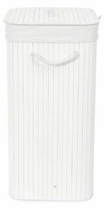 Compactor Kosz na brudne ubrania Bamboo prostokątny, biały