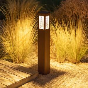 Les Jardins Słupek oświetleniowy LED Tradition Sensor Corten 90cm Tradition, możliwość ściemniania, brązowy / rdzawy, aluminium, nowoczesny