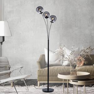 JUST LIGHT. Lampa stojąca Big Widow z trzema szklanymi kloszami