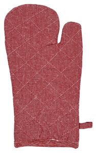 Rękawica kuchenna z magnesem Heda beżowy/czerwony, 18 x 32 cm