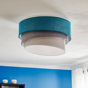 Duolla Lampa sufitowa Pastell Trio 45 cm turkusowa/szara/jasnoszara