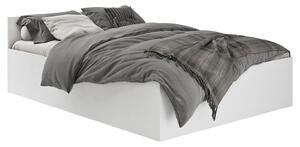 Białe łóżko z materacem i stelażem 90x200 - Tamlin 3X