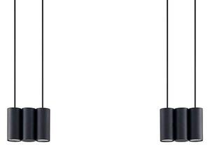 Lucande - Cesur 6 Lampa Wisząca Black