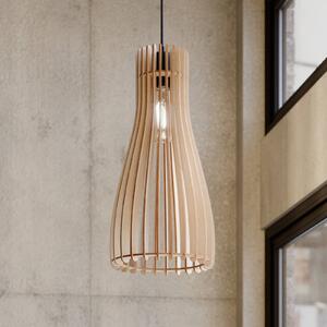 Lampa wisząca Furn Envostar, możliwość ściemniania, jasne drewno, salon / jadalnia, drewno, skandynawski