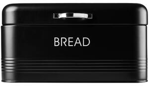 Stalowy pojemnik na chleb i pieczywo Tufo, czarny