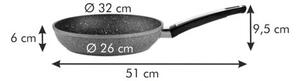 Tescoma Patelnia i-PREMIUM Stone śr. 32 cm, śred. 32 cm