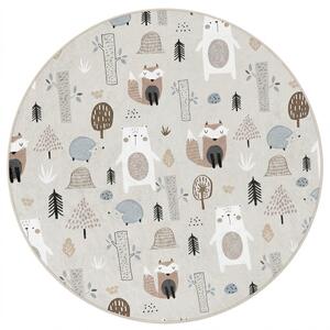 Dywan dziecięcy odpowiedni do prania ø120 cm Forest Friends – Mila Home