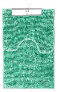 AmeliaHome Komplet dywaników łazienkowych Bati turkusowy, 2 szt. 50 x 80 cm, 40 x 50 cm