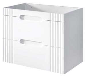 Biała szafka umywalkowa 80 cm R0-G61