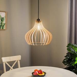 Lampa wisząca Envostar Faje, sklejka brzozowa, 1-punktowa