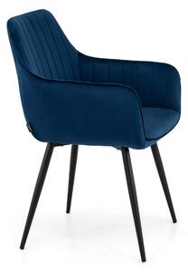 MebleMWM Krzesło tapicerowane DC0084-2 niebieskie