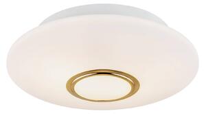 Argon Lampa sufitowa Cyril ze szkła, biało-mosiężna