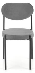 Szare welurowe krzesło - Arno
