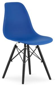 Niebieskie minimalistyczne krzesło - Naxin 3X