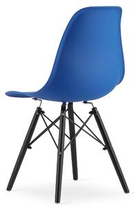 Niebieskie minimalistyczne krzesło - Naxin 3X