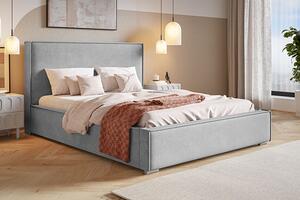 Tapicerowane łóżko dwuosobowe 160x200 Eger 2X - 36 kolorów