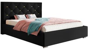 Podwójne łóżko ze stelażem 140x200 Abello 2X - 36 kolorów