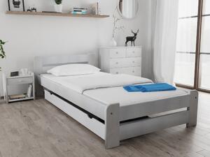 Łóżko Laura 90 x 200 cm, białe Stelaż: Bez stelaża, Materac: Materac Deluxe 10 cm