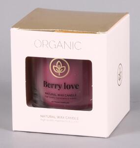 Świeczka zapachowa w szkle Berry love 500 g, 9,5 cm
