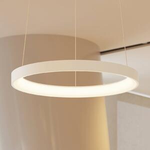 Lampa wisząca Vivy Arcchio, możliwość ściemniania, biały / opal, kuchnia, metal, nowoczesny