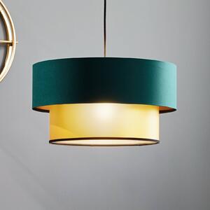 Maco Design Lampa wisząca Dorina, zielona/złota Ø 40cm