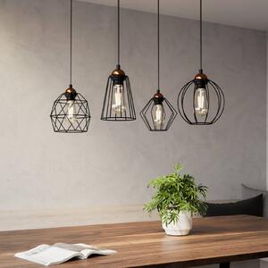 Lampa wisząca Galaxy TK Lighting, możliwość ściemniania, czarny, salon / jadalnia, metal, nowoczesny