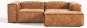 Narożna sofa modułowa ze skóry z recyklingu Lennon (2-osobowa)
