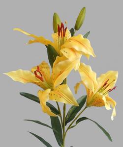 Kwiat sztuczny Lila, żółty