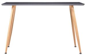 Stół do jadalni, kolor dębowy i szary, 120x60x74 cm, MDF
