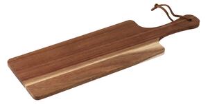 ČistéDřevo Deska do krojenia akacjowa z uchwytem 38 × 11 cm