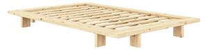Łóżko jednoosobowe z litego drewna sosnowego ze stelażem 120x200 cm w naturalnym kolorze Japan – Karup Design