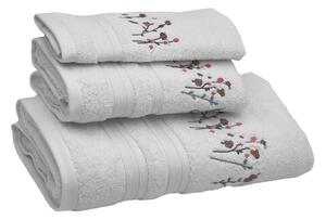 Podarunkowy zestaw ręczników GARDENIA, 3 szt Biały Zestaw (ręcznik 30x50cm, 50x100cm, 70x140cm)