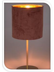 Lampa stołowa Aveldea różowy, 18 x 42 cm