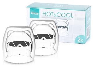 Szklanka termiczna Hot&Cool Polar Bear 200 ml, 2 szt