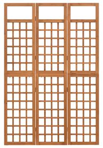 Parawan pokojowy 3-panelowy/trejaż, drewno jodłowe, 121x180,5cm