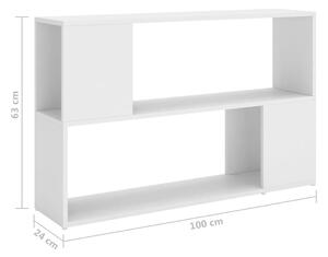 Biała półka stojąca na książki lub zabawki