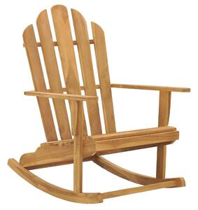 Bujane krzesła Adirondack, 2 szt., lite drewno tekowe
