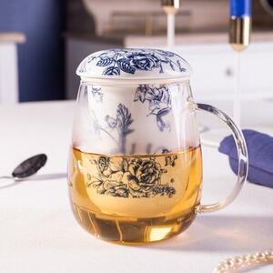 Altom Kubek szklany do herbaty z sitkiem Elisabeth, 400 ml