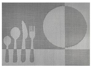 Podkładka stołowa Food szary, 30 x 45 cm, zestaw 4 szt