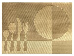 Podkładka stołowa Food ochrowy, 30 x 45 cm, zestaw 4 szt