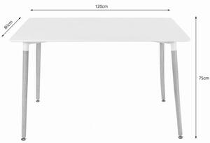 Skandynawski stół do jadalni z drewnianymi nogami - Ingram